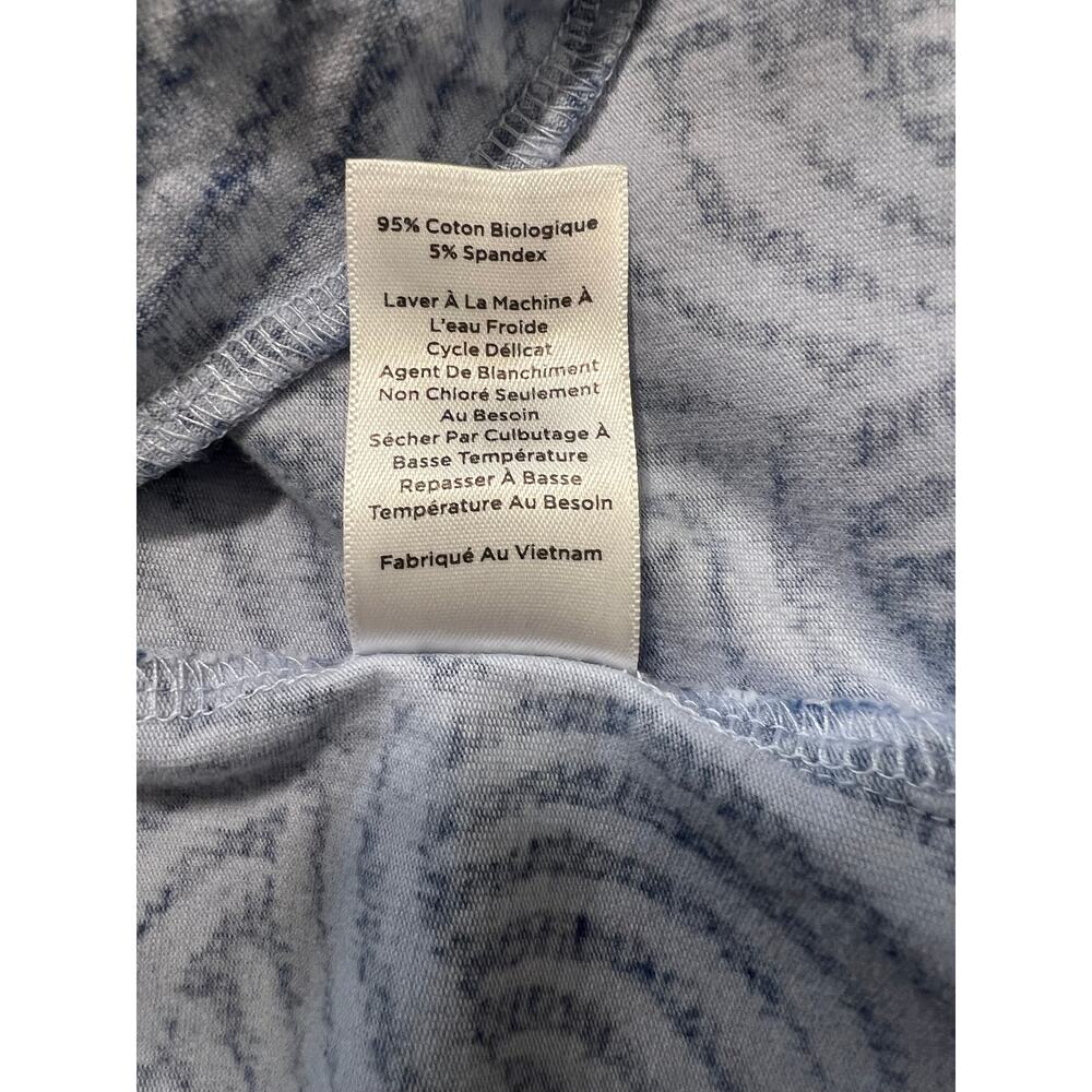 Haven Well Within Organic Cotton Jersey Abstract Wave Robe Women's Size L - Picture 5 of 7